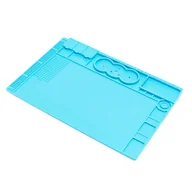 Lutownice - Silikonowa mata antystatyczna do mikroskopu 480x320mm TE-506 - miniaturka - grafika 1