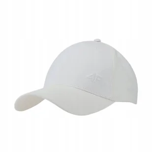 Czapka z daszkiem 4F uniseks bejsbolówka biała z regulacją roz. L/XL - Czapki i chusty sportowe męskie - miniaturka - grafika 1