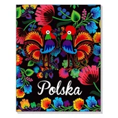 Notesy i bloczki - Notes 3D na magnesie Polska folk łowicki - miniaturka - grafika 1