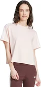 Koszulki i topy damskie - Adidas Koszulka damska adidas Essentials 3-Stripes Single Jersey Crop Top różowa IY4227 M - miniaturka - grafika 1