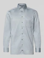 Koszule męskie - Koszula biznesowa o kroju regular fit z bawełny z kołnierzykiem typu kent - miniaturka - grafika 1