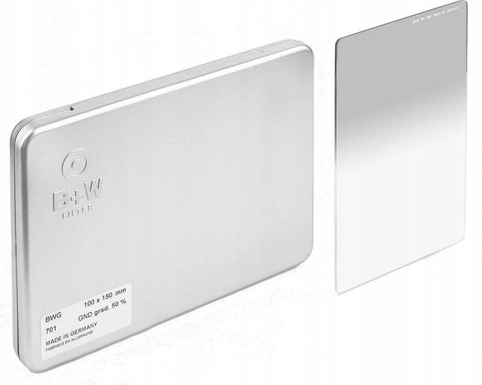 Filtr B+W Filtr szary połówkowy B+W 701 Graduated ND 50% MRC 1075266 100x150mm
