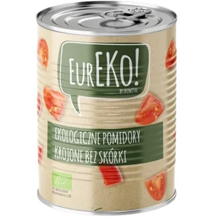 Pomidory krojone bez skórki BIO 400 g - Eureko - Koncentraty warzywne, przeciery - miniaturka - grafika 1