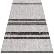 Dywany - Wewnętrzny dywan winylowy Szary w linie 80x120 cm - miniaturka - grafika 1