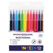 Inter-druk Mazaki pędzelkowe 12 kolorów YN TEEN - Przybory szkolne - miniaturka - grafika 3