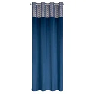 Zasłony - Zasłona 140 x 250 Dekoracyjna Velvet Elen Gra+Sza - miniaturka - grafika 1