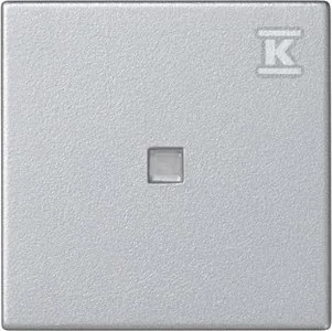 Kontakt Simon Kontakt_Simon Klawisz 45x45 łącznika zwiernego z podświetleniem aluminium Simon Connect K114/8 - Klawisze i ramki - miniaturka - grafika 1