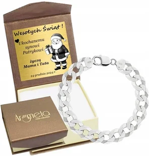 Bransoletka Srebrna Męska Pancerka 9,30 mm Diamentowana 925 Grawer Gratis - Bransolety męskie Bransoletka Srebrna Męska Pancerka 9,30 mm Diamentowana 925 Grawer Gratis - Bransolety męskie - miniaturka - grafika 1