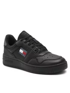 Tommy Jeans Sneakersy Retro Basket EM0EM00955 Czarny - Sneakersy męskie - miniaturka - grafika 1