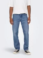 Spodnie męskie - Only & Sons Jeansy Edge 22024939 Niebieski Loose Fit - miniaturka - grafika 1