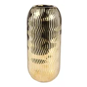 Wazony i flakony - Wazon dekoracyjny Lobo ryflowany wys. 20.5 cm mix kolorów - miniaturka - grafika 1