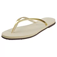 Klapki i japonki damskie - Havaianas Damskie japonki You Metallic, beżowy - Beżowy, piaskowy, szary, jasnozłoty - 33/34 EU - miniaturka - grafika 1