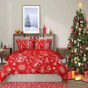 Pościel - Pościel BAWEŁNIANA 200x220cm PREZENTY ŚWIĄTECZNE - miniaturka - grafika 1