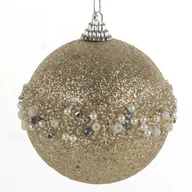 Bombki - Szampańskie bombki plastikowe 8 cm komplet 4 sztuk - miniaturka - grafika 1