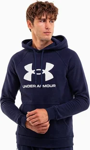 Under Armour Bluza męska Under Armour Rival Fleece Logo HD granatowa 1379758 410 M - Bluzy męskie - miniaturka - grafika 1