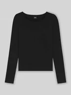 Bielizna nocna - Podkoszulka z długimi rękawami o kroju slim fit z dodatkiem wełny model ‘B.PURE’ - miniaturka - grafika 1