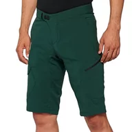 Spodenki damskie - 100% MTB WEAR Unisex Ridecamp szorty Forest Green-34 dres treningowy, czarny, M - miniaturka - grafika 1