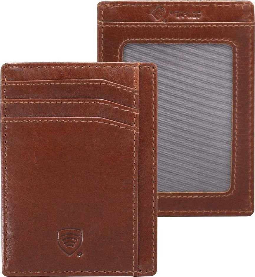 KORUMA Brązowe etui na karty antyRFID - Koruma KUK-63TPBR Uniwersalny