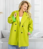 Płaszcze damskie - Wiosenny płaszcz NEON damski dwurzędowy klasa i elegancja - miniaturka - grafika 1