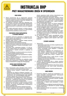 Instrukcje stanowiskowe BHP - IAI03 INSTRUKCJA BHP PRZY MAGAZYNOWANIU ZBOŻA W SPICHRZACH, HN - PŁYTA ELASTYCZNA 0,4MM; (245X350MM) - miniaturka - grafika 1