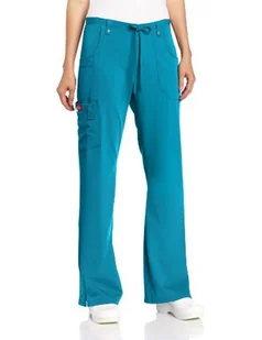 Dickies Damskie spodnie medyczne, niebiesko-zielony, XXL - Spodnie damskie - miniaturka - grafika 1