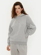 Bluzy damskie - adidas Bluza ALL SZN Fleece IY6760 Szary Loose Fit - miniaturka - grafika 1