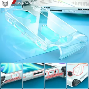 Etui do konsoli Asus Rog Ally Clear Case obudowa pokrowiec silikonowe nakładka Alogy przezroczyste - Części i akcesoria do laptopów - miniaturka - grafika 4