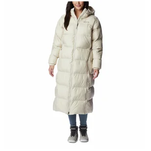 Damski płaszcz zimowy Columbia Puffect™ II Long Jacket Rozmiar: M / Kolor: beżowy - Kurtki i kamizelki sportowe damskie - miniaturka - grafika 1