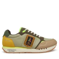 Sneakersy męskie - Sneakersy Aeronautica Militare 251SC292CT3547 Zielony - miniaturka - grafika 1