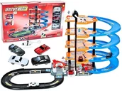 Tory, garaże, parkingi - ElektroStator Parking garaż 5 poziomów 4 piętra 4 auta helikopter kolejka i akcesoria Y223 Y223 - miniaturka - grafika 1