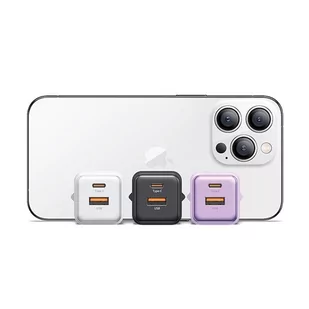 USAMS Ład. siec. 1xUSB+1xUSB-C PD30W 3A (only head) PD3.0 Fast Charging purpurowy/purple X-ron Series CC189TC03 (US-CC189) - Ładowarki do telefonów - miniaturka - grafika 2