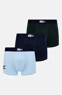 Majtki męskie - Lacoste bokserki 3-pack męskie kolor niebieski - miniaturka - grafika 1