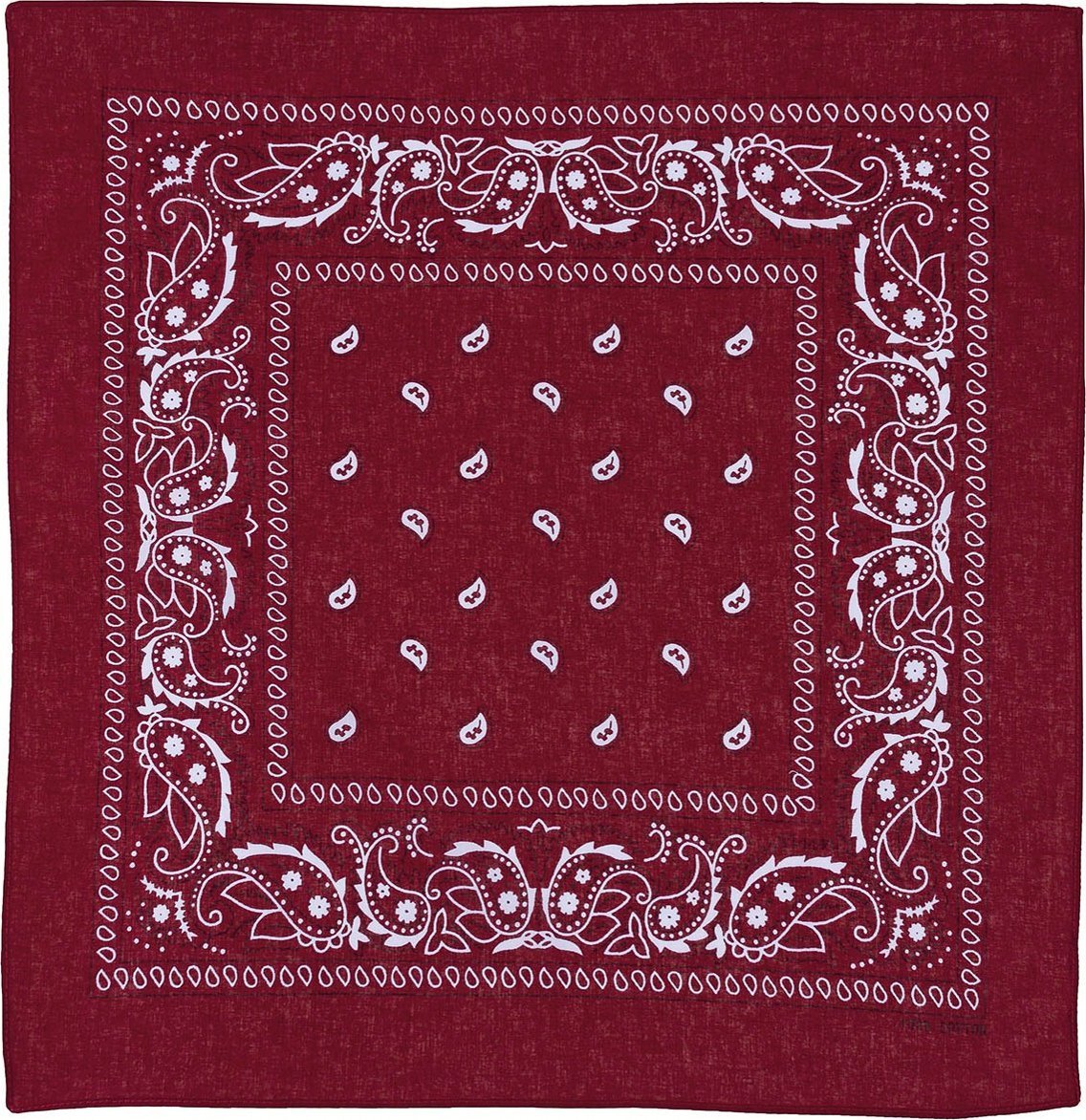 MFH BANDAMKA BANDANA CHUSTA 55x55 cm BORDOWO-BIAŁA