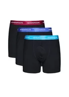 Majtki męskie - Bokserki Bot (dłuższa nogawka) 3-pak Henderson czarny L - miniaturka - grafika 1