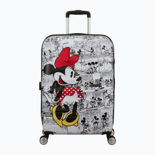 Walizka podróżna American Tourister Disney Wavebreaker 64 l  minnie comics white | WYSYŁKA W 24H | 30 DNI NA ZWROT - Walizki - miniaturka - grafika 1