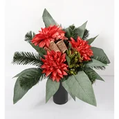 Sztuczne kwiaty - Stroik dekorowany w wazonie 35 x 35 cm SDWB-02 - miniaturka - grafika 1