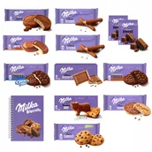 Ciastka - Zestaw ciastek Milka mix ciastka kruche w czekoladzie zeszyt - miniaturka - grafika 1