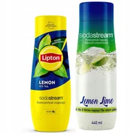 Syropy i koncentraty owocowe - Zestaw koncentrat SodaStream Cytryna+Lipton Lemon - miniaturka - grafika 1