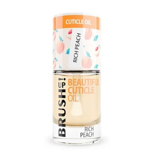 BrushUp! Beautiful Cuticle Oil oliwka do skórek Rich Peach 6ml - Olejki i oliwki do paznokci - miniaturka - grafika 1