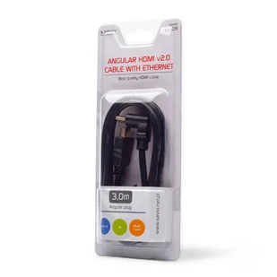 Kabel, HDMI 3m, kątowy - Kable - miniaturka - grafika 2