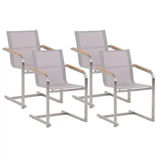 Lumarko Zestaw 4 Krzeseł Ogrodowych Beżowy Cosoleto - Fotele i krzesła ogrodowe - miniaturka - grafika 1