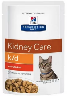 Hill's Prescription Diet Hill'S Prescription Diet K/D Feline Kurczak Saszetka 85G - Suplementy i witaminy dla kotów - miniaturka - grafika 1