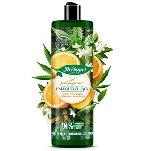 HERBAPOL Żel pod prysznic Pomarańcza, Olej konopny 400 ml - Kosmetyki do kąpieli - miniaturka - grafika 1