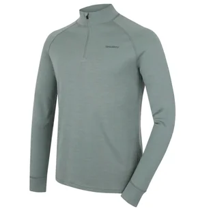 Golf męski Husky Aron Zip M Rozmiar: XL / Kolor: zielony - Bluzy sportowe męskie - miniaturka - grafika 1