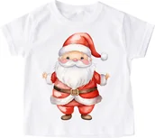Koszulki dla dziewczynek - Koszulka z mikołajem dla dziecka santa87 - miniaturka - grafika 1