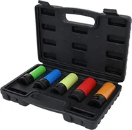 Narzędzia samochodowe - KS Tools 515.0870 1/2"Zestaw gniazd silowych do alu-felg 5-szt, 17-21mm - miniaturka - grafika 1