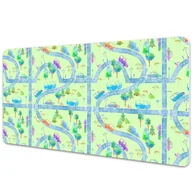 Podkładki na biurko - Mata na biurko Auta dla dzieci 100x50 cm - miniaturka - grafika 1