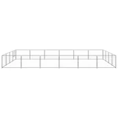 Budy dla psów - shumee Kojec dla psa srebrny 24 m stalowy - miniaturka - grafika 1