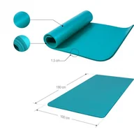 Sport OUTLET - Duża mata 190x100x1,5cm różne kolory do ćwiczeń fitness jogi - miniaturka - grafika 1