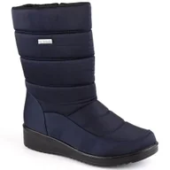 Buty sportowe damskie - Śniegowce botki wysokie News W EVE436 (kolor Granatowy, rozmiar 39) - miniaturka - grafika 1